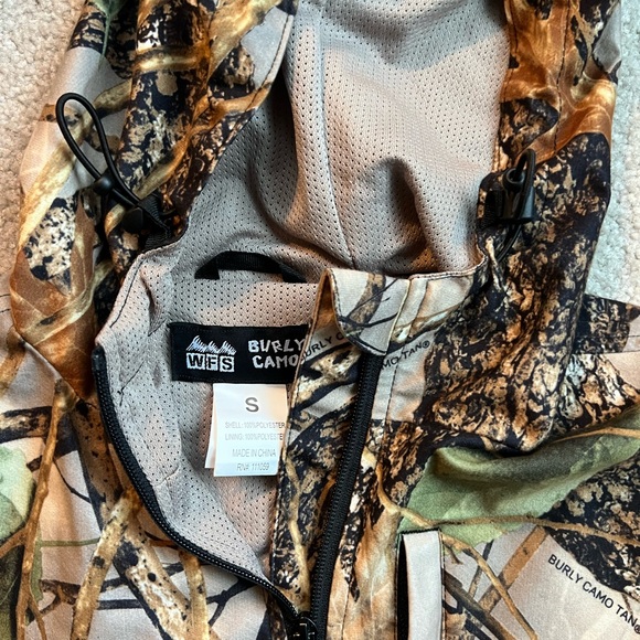 WFS Burly Camo Hooded Hunting Jacket - Picture 4 of 5